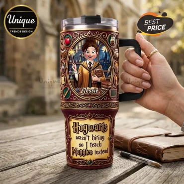 Personalized Wizard Teacher Jessie Stainless Steel Tumbler