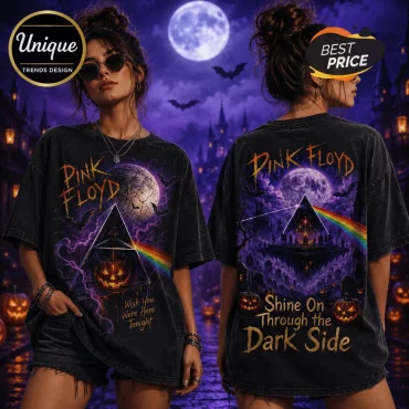 Pink Floyd Dark Side Halloween Black T-Shirt