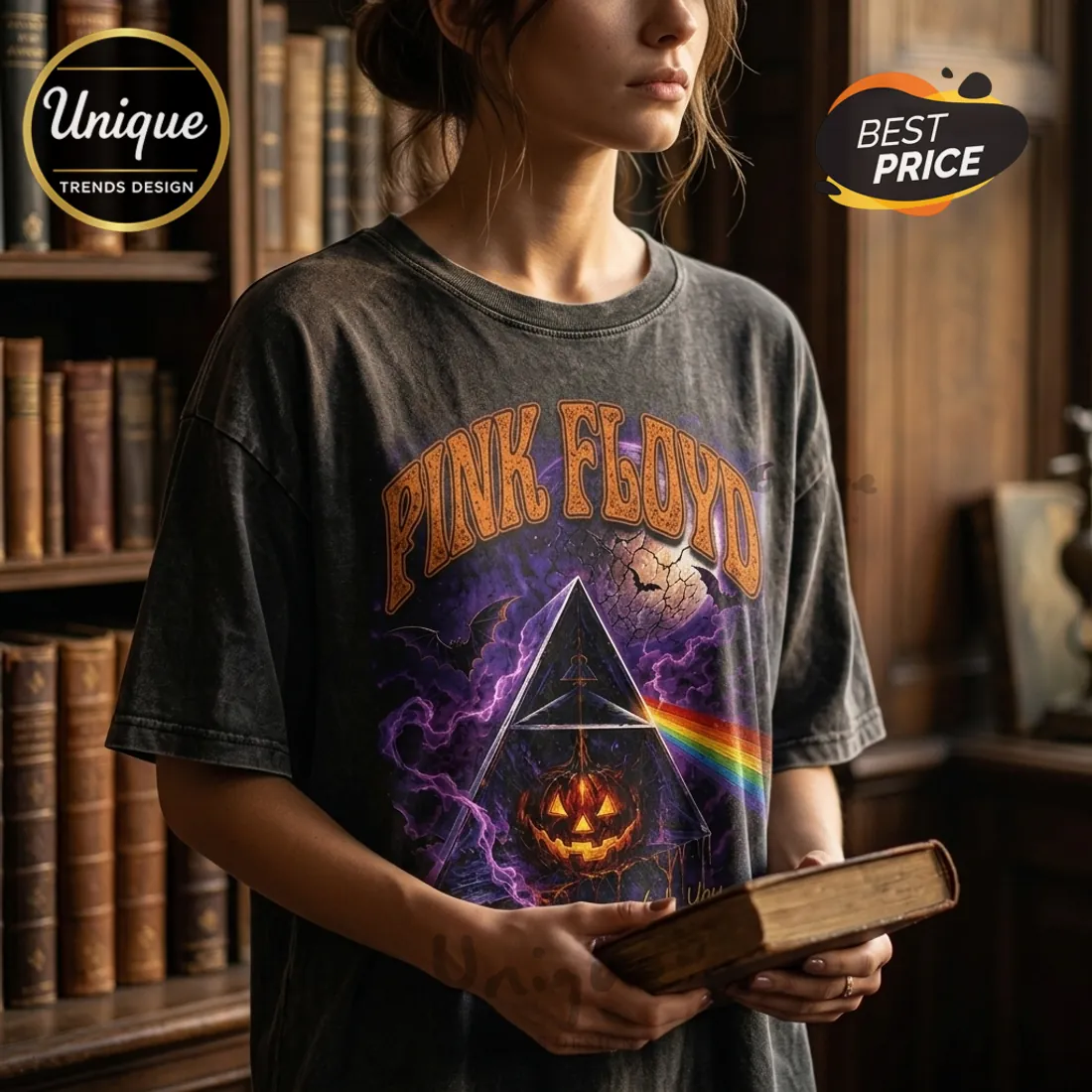 Pink Floyd Dark Side Halloween Black T-Shirt Pink Floyd Dark Side Halloween Black T-Shirt