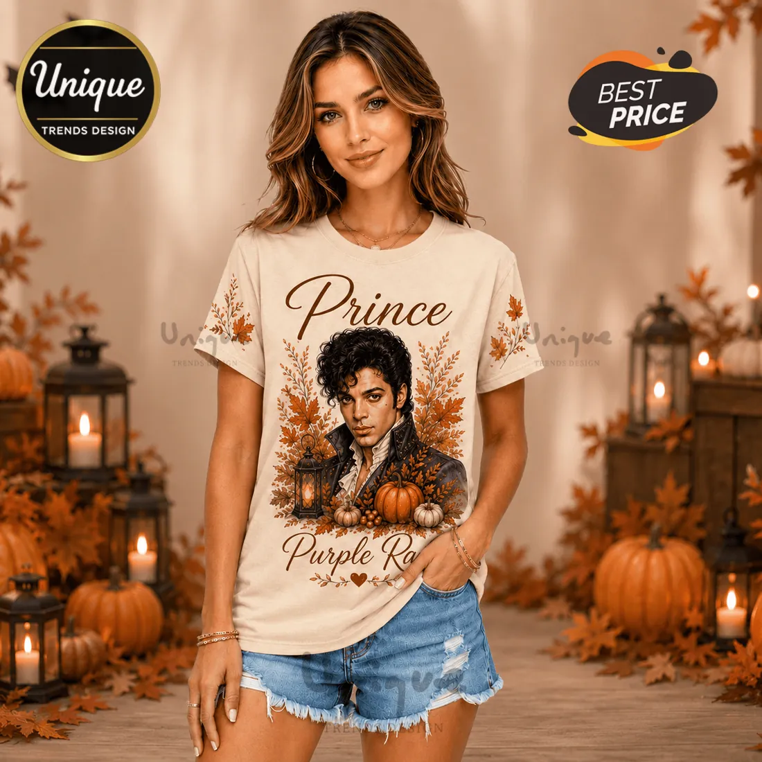Prince Purple Rain Autumn Portrait T-Shirt Prince Purple Rain Autumn Portrait T-Shirt