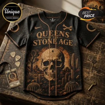 Queens Of The Stone Age Desert Nights Tour Baseball Jersey