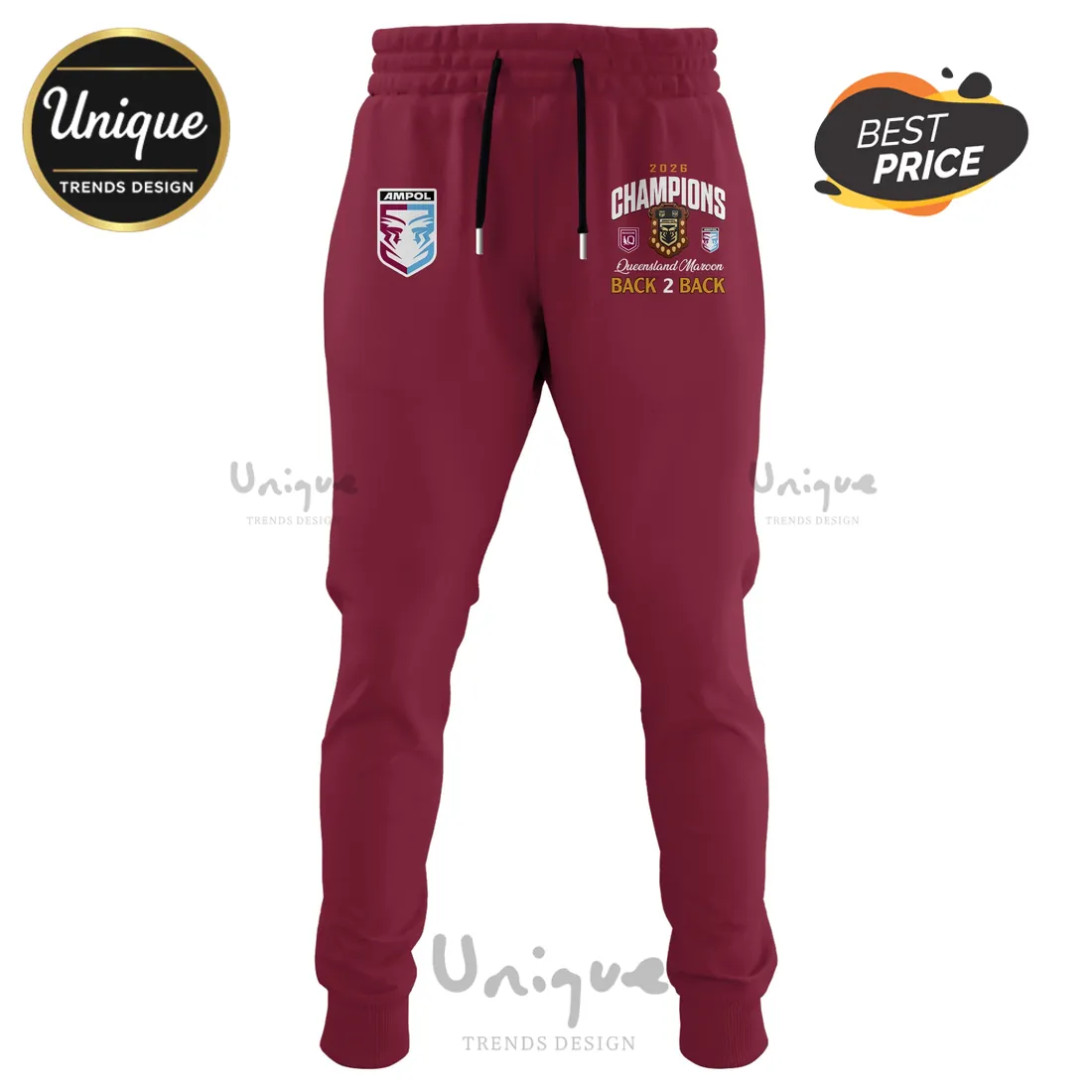Queensland Maroons 2026 Champions Maroon Zip Hoodie Queensland Maroons 2026 Champions Maroon Zip Hoodie