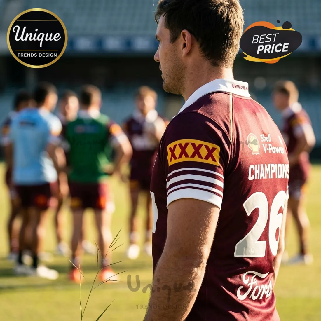 Queensland Maroons Champions Maroon Rugby Polo Shirt Queensland Maroons Champions Maroon Rugby Polo Shirt