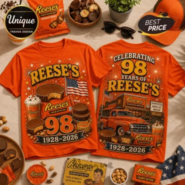 Reese’s Peanut Butter Cups 1928-2026 Anniversary T-Shirt