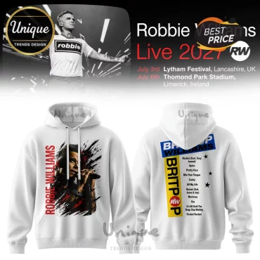 Robbie Williams Live 2027 Concert Edition Pullover Hoodie