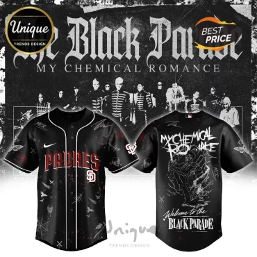 San Diego Padres x My Chemical Romance Black Parade Baseball Jersey