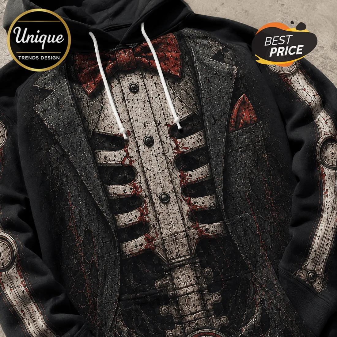 Saw Billy The Puppet Skeleton Black Halloween Hoodie Saw Billy The Puppet Skeleton Black Halloween Hoodie