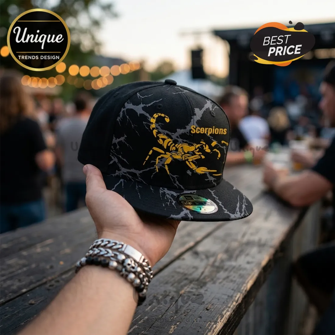 Scorpions Coming Home 2026 Marble Snapback Cap Scorpions Coming Home 2026 Marble Snapback Cap