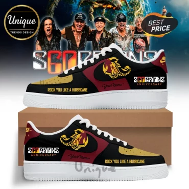 Scorpions Rock You Like A Hurricane Custom Air Force 1 Sneakers