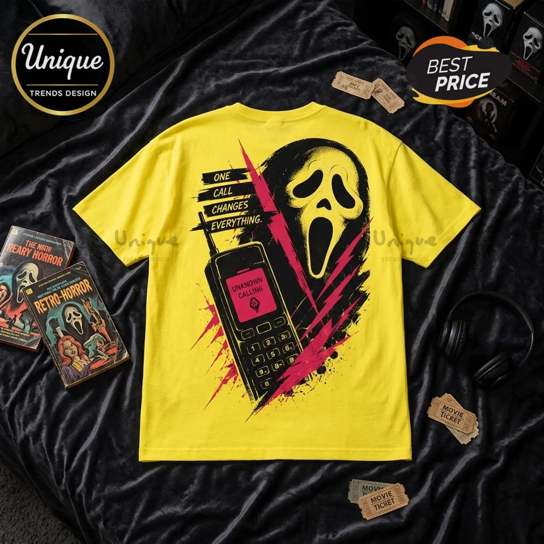 Scream Answer If You Dare Yellow T-Shirt Scream Answer If You Dare Yellow T-Shirt