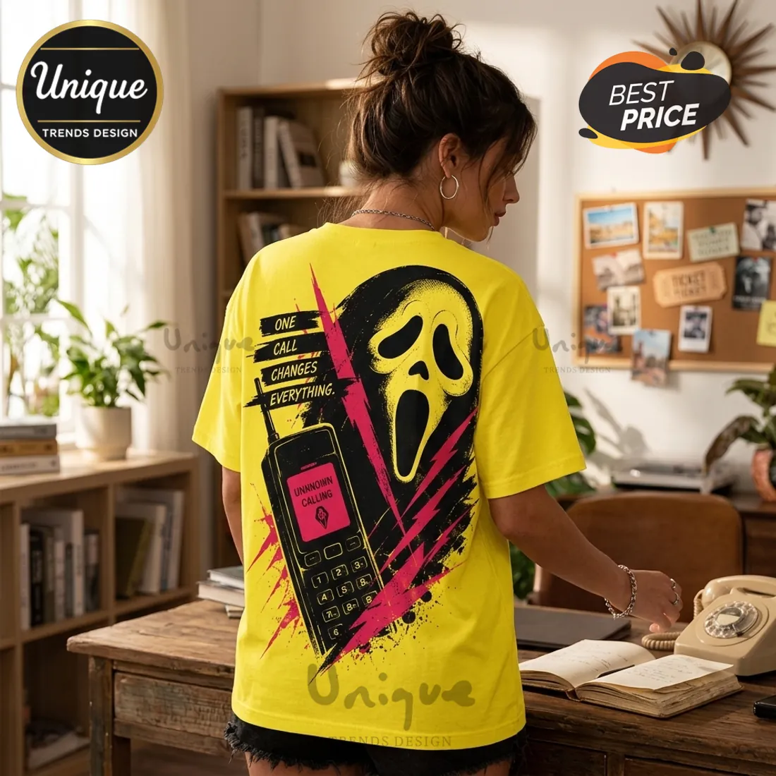 Scream Answer If You Dare Yellow T-Shirt Scream Answer If You Dare Yellow T-Shirt