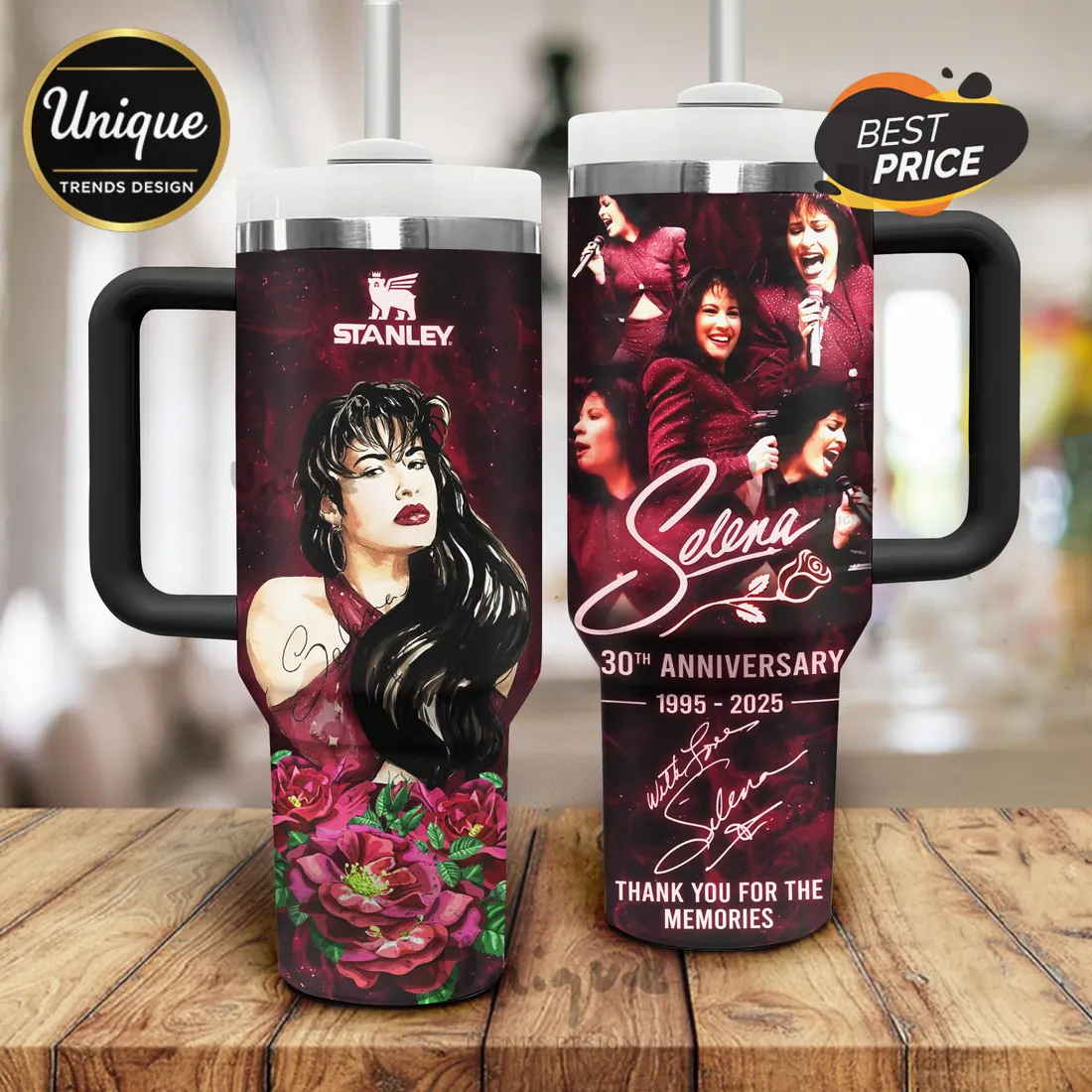 Selena Quintanilla 30th Anniversary Edition Handle Tumbler Selena Quintanilla 30th Anniversary Edition Handle Tumbler