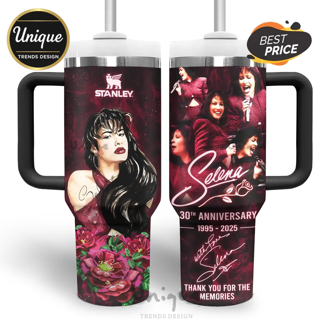 Selena Quintanilla 30th Anniversary Edition Handle Tumbler Selena Quintanilla 30th Anniversary Edition Handle Tumbler