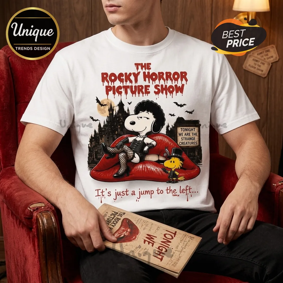 Snoopy Rocky Horror Picture Show Halloween T-Shirt Snoopy Rocky Horror Picture Show Halloween T-Shirt