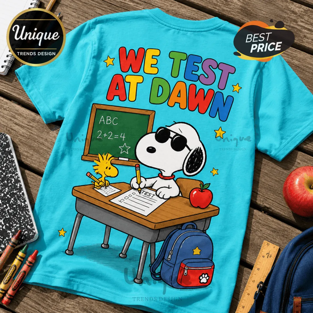 Snoopy Superman Classroom Teacher Blue T-Shirt Snoopy Superman Classroom Teacher Blue T-Shirt