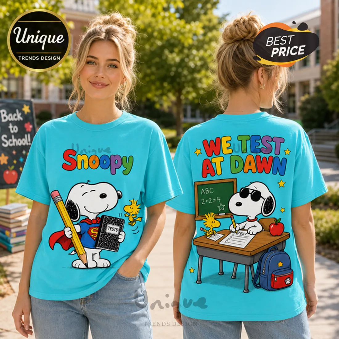 Snoopy Superman Classroom Teacher Blue T-Shirt Snoopy Superman Classroom Teacher Blue T-Shirt