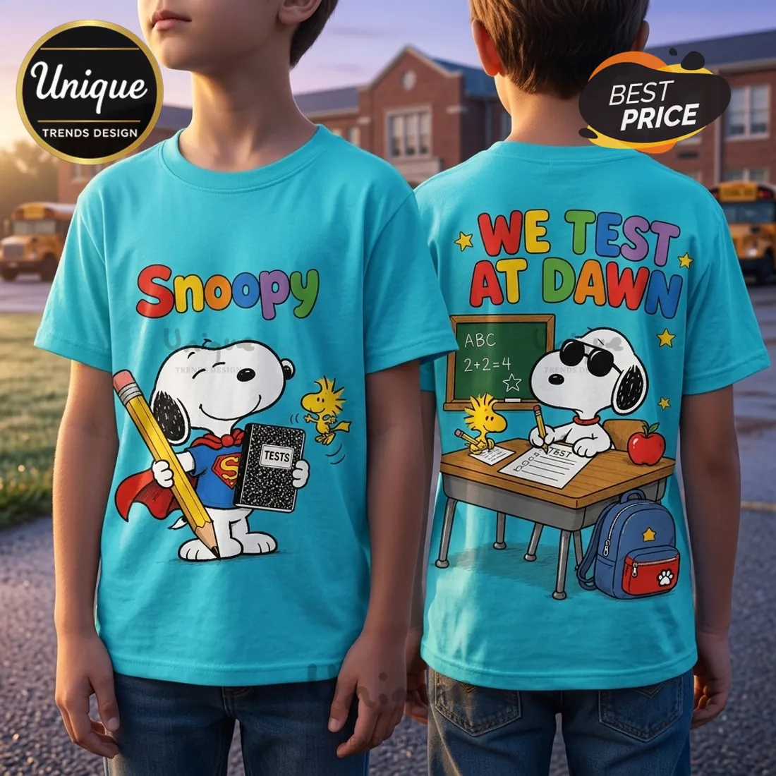 Snoopy Superman Classroom Teacher Blue T-Shirt Snoopy Superman Classroom Teacher Blue T-Shirt