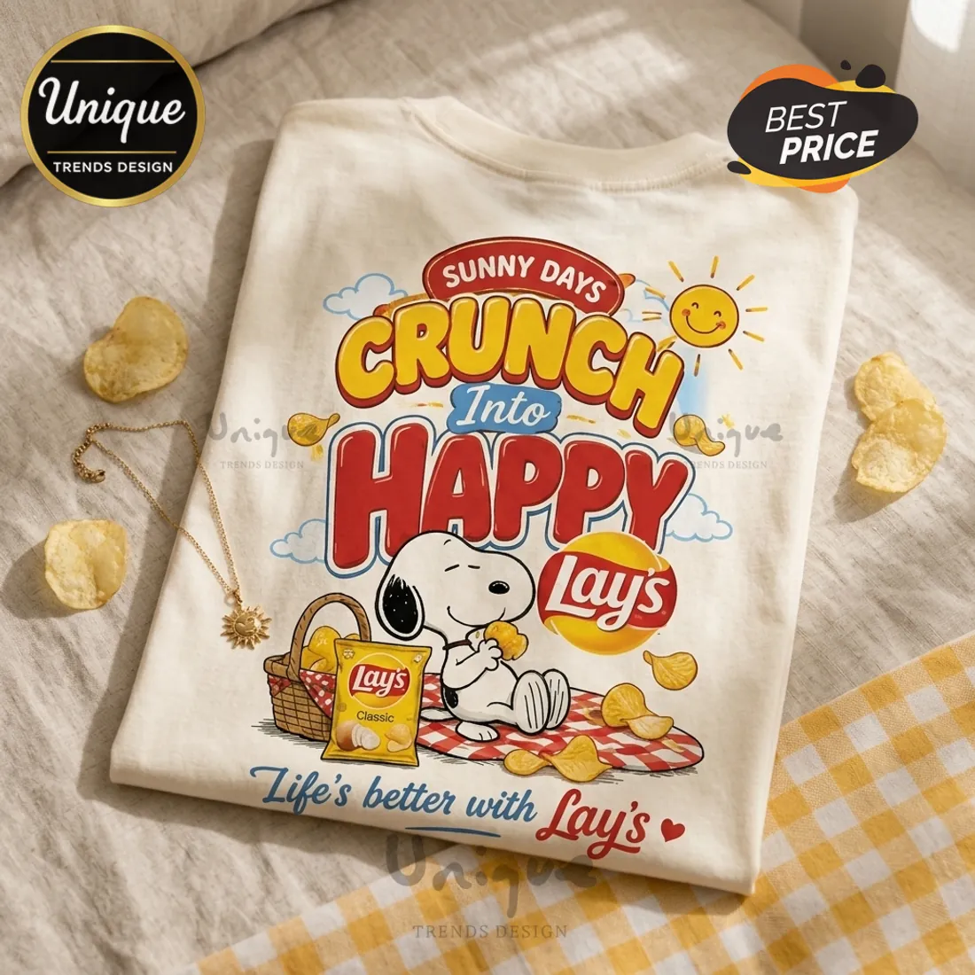 Snoopy x Lay’s Classic Potato Chips T-Shirt Snoopy x Lay’s Classic Potato Chips T-Shirt
