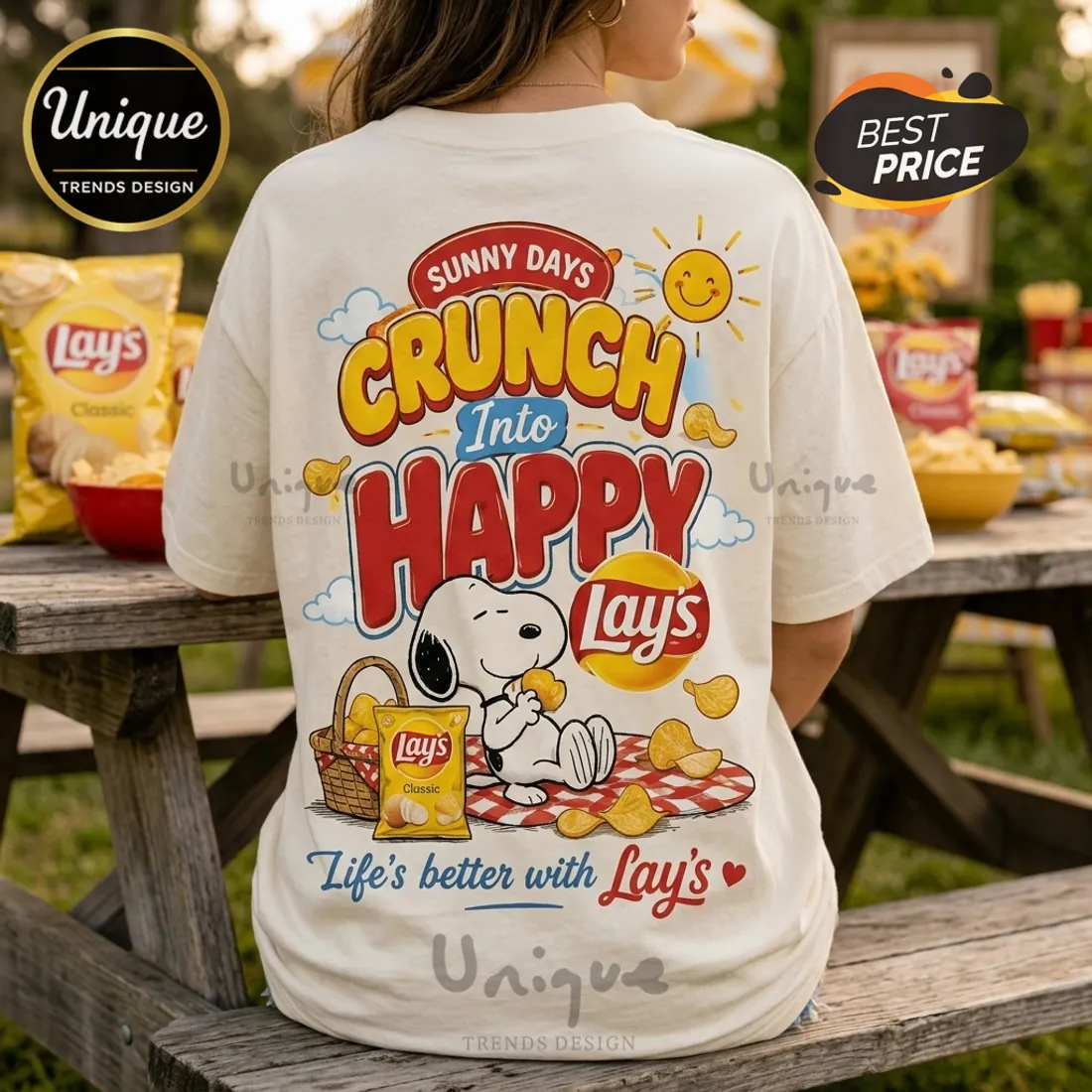 Snoopy x Lay’s Classic Potato Chips T-Shirt Snoopy x Lay’s Classic Potato Chips T-Shirt