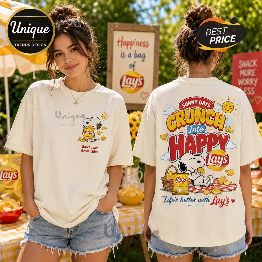 Snoopy x Lay’s Classic Potato Chips T-Shirt Snoopy x Lay’s Classic Potato Chips T-Shirt