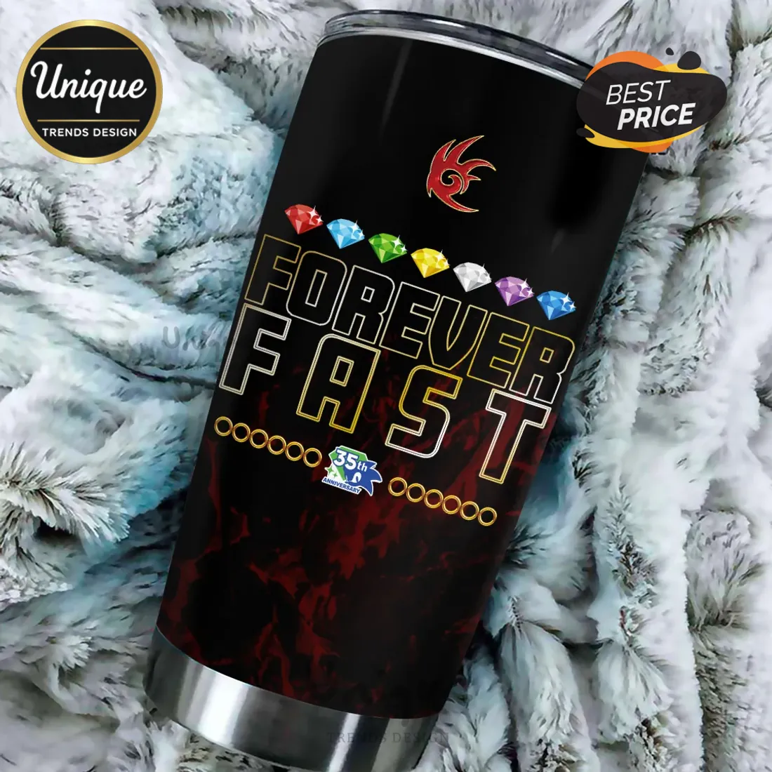 Sonic the Hedgehog x Shadow 35th Anniversary Stainless Steel Tumbler Sonic the Hedgehog x Shadow 35th Anniversary Stainless Steel Tumbler
