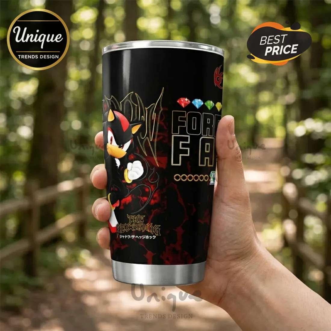 Sonic the Hedgehog x Shadow 35th Anniversary Stainless Steel Tumbler Sonic the Hedgehog x Shadow 35th Anniversary Stainless Steel Tumbler