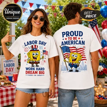 SpongeBob SquarePants Patriotic Labor Day T-Shirt