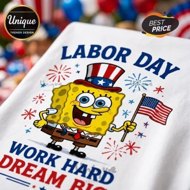 SpongeBob SquarePants Patriotic Labor Day T-Shirt