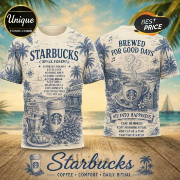 Starbucks Nautical Coffee Special Edition T-Shirt