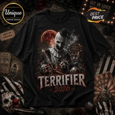 Terrifier Art the Clown Carnival of Horrors Black T-Shirt
