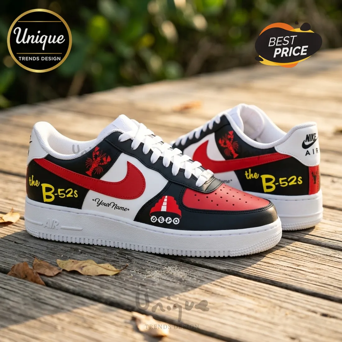 The B-52s x Devo Cosmic De-Evolution 2026 Air Force 1 Sneakers The B-52s x Devo Cosmic De-Evolution 2026 Air Force 1 Sneakers