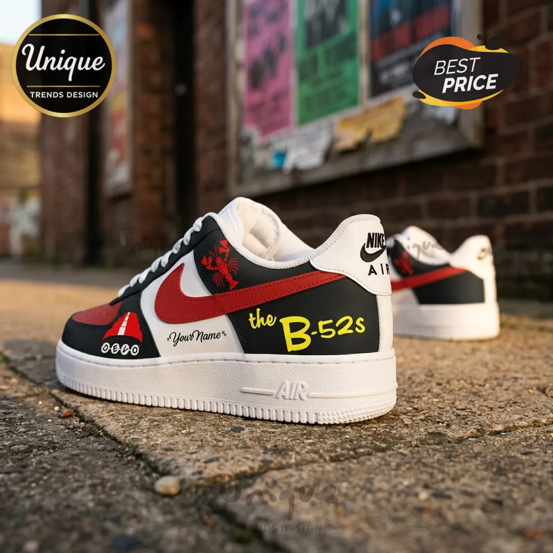 The B-52s x Devo Cosmic De-Evolution 2026 Air Force 1 Sneakers The B-52s x Devo Cosmic De-Evolution 2026 Air Force 1 Sneakers