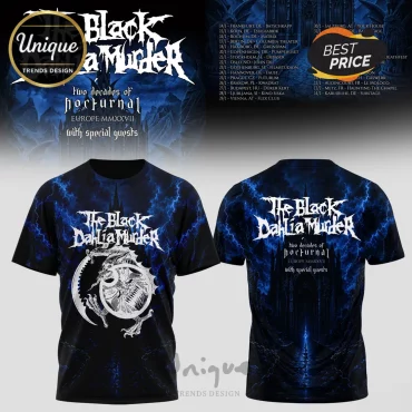 The Black Dahlia Murder Nocturnal Tour Blue T-Shirt