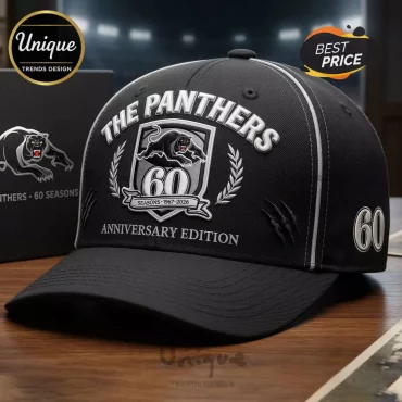 The Panthers 60th Anniversary Embroidered Logo Baseball Cap