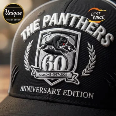 The Panthers 60th Anniversary Embroidered Logo Baseball Cap