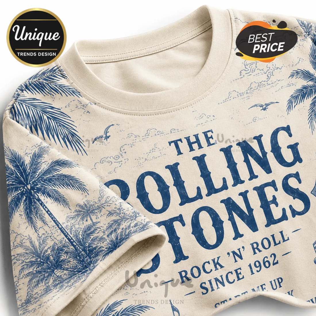 The Rolling Stones Premium Music Tour T-Shirt The Rolling Stones Premium Music Tour T-Shirt