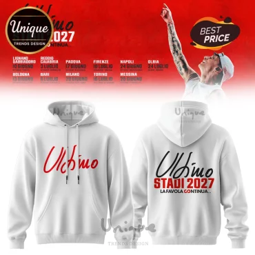Ultimo Stadi 2027 White Pullover Hoodie