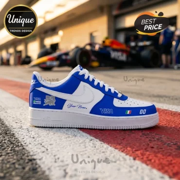 Visa Cash App RB Formula One Custom Air Force 1 Sneakers