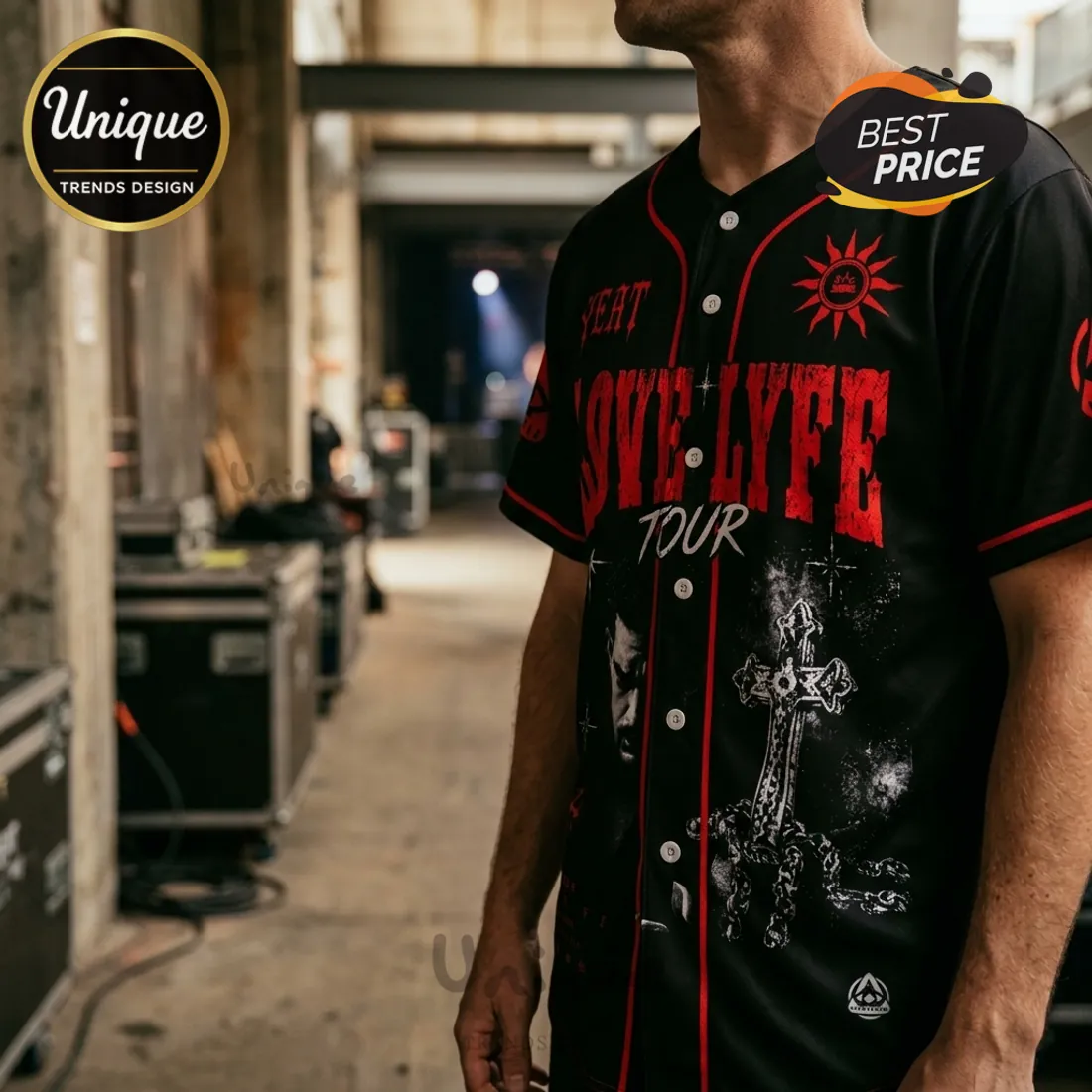 Yeat Love Lyfe Tour 2026 Concert Baseball Jersey Yeat Love Lyfe Tour 2026 Concert Baseball Jersey