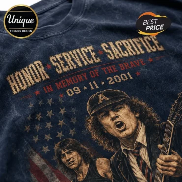 AC/DC 9-11 Tribute 343 Memorial T-Shirt