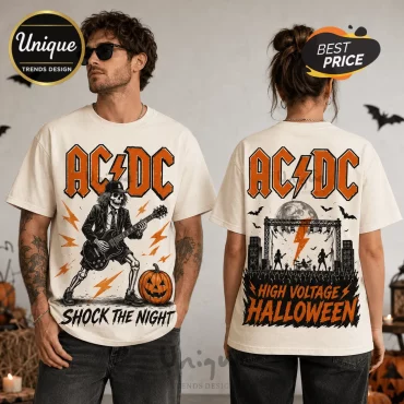 AC/DC High Voltage Halloween Off-White T-Shirt