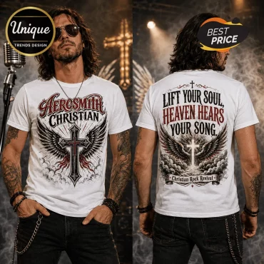Aerosmith Christian Faith Rock White T-Shirt