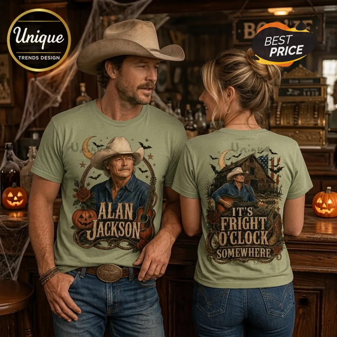 Alan Jackson Halloween Country Music T-Shirt Alan Jackson Halloween Country Music T-Shirt