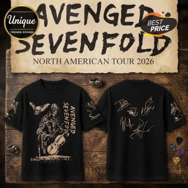 Avenged Sevenfold Cosmic Reaper Tour 2026 Signature T-Shirt