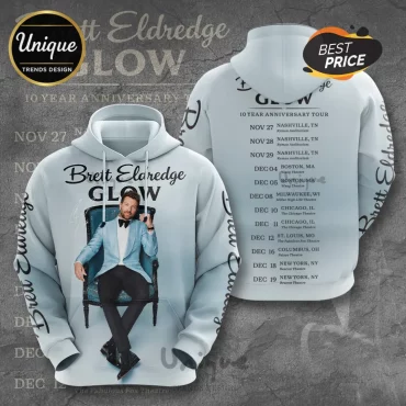 Brett Eldredge Glow Tour Concert Merchandise Hoodie