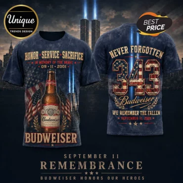 Budweiser 9/11 Remembrance Tribute T-Shirt