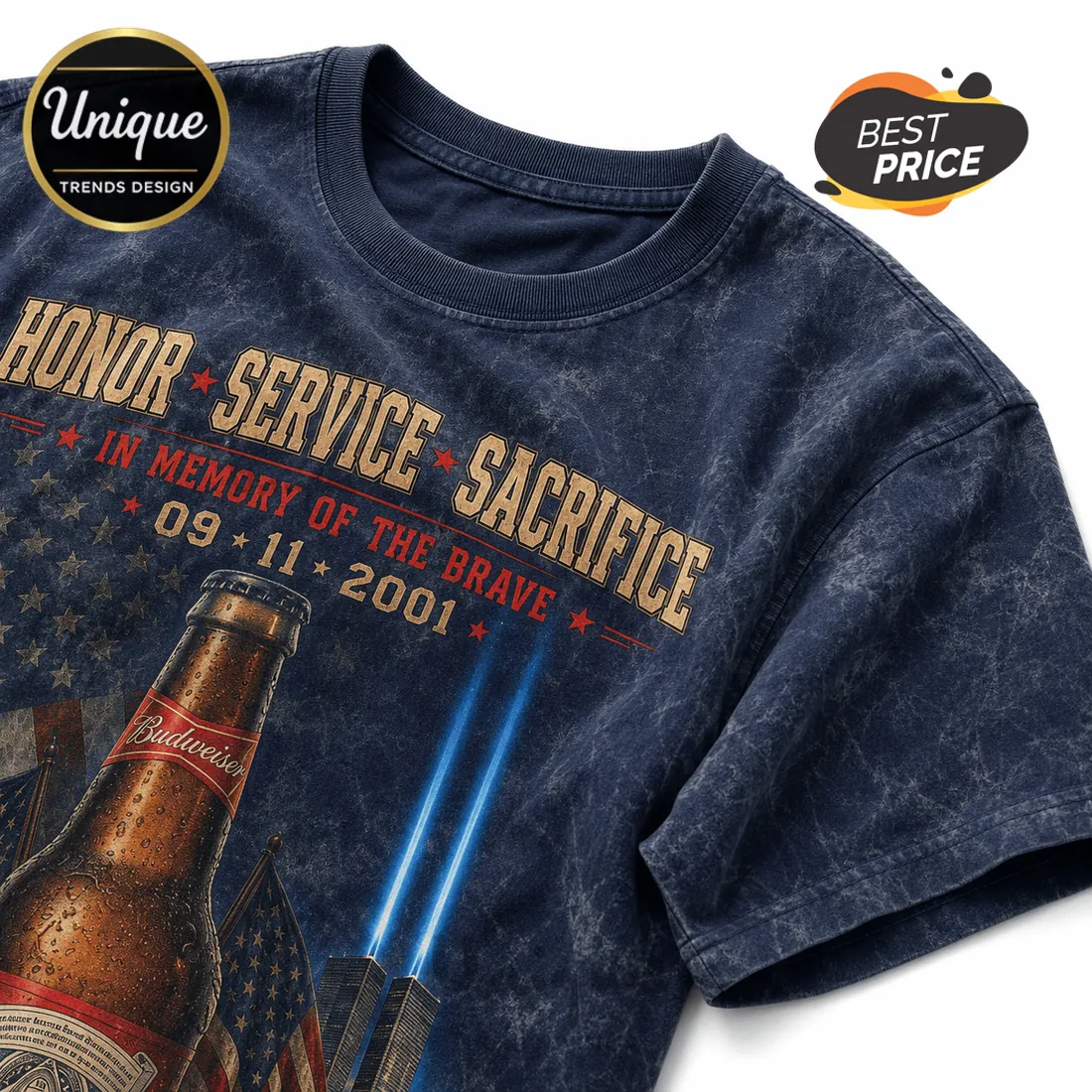 Budweiser 9/11 Remembrance Tribute T-Shirt Budweiser 9/11 Remembrance Tribute T-Shirt
