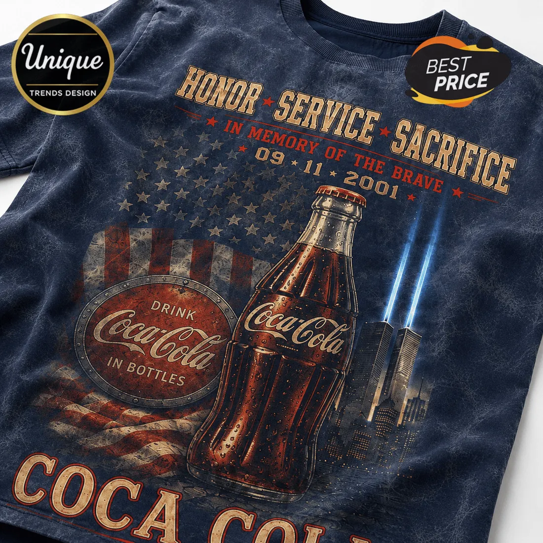 Coca Cola 9/11 Memorial Tribute T-Shirt Coca Cola 9/11 Memorial Tribute T-Shirt