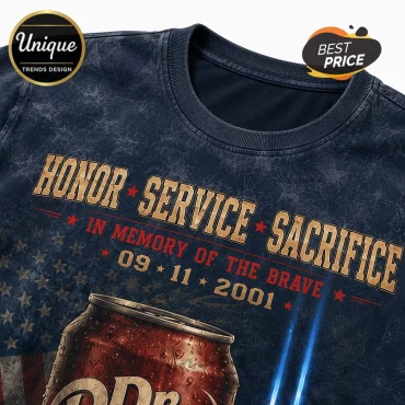 Dr Pepper 9/11 Remembrance Tribute Navy T-Shirt