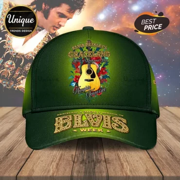 Elvis Presley Graceland 2026 Elvis Week Green Cap Elvis Presley Graceland 2026 Elvis Week Green Cap